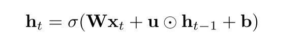 IndRNN Formula